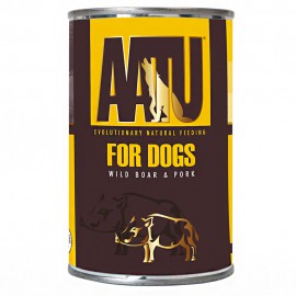 AATU консервы для взрослых собак с мясом дикого кабана и свининой, AATU WILD BOAR & PORK, 400г